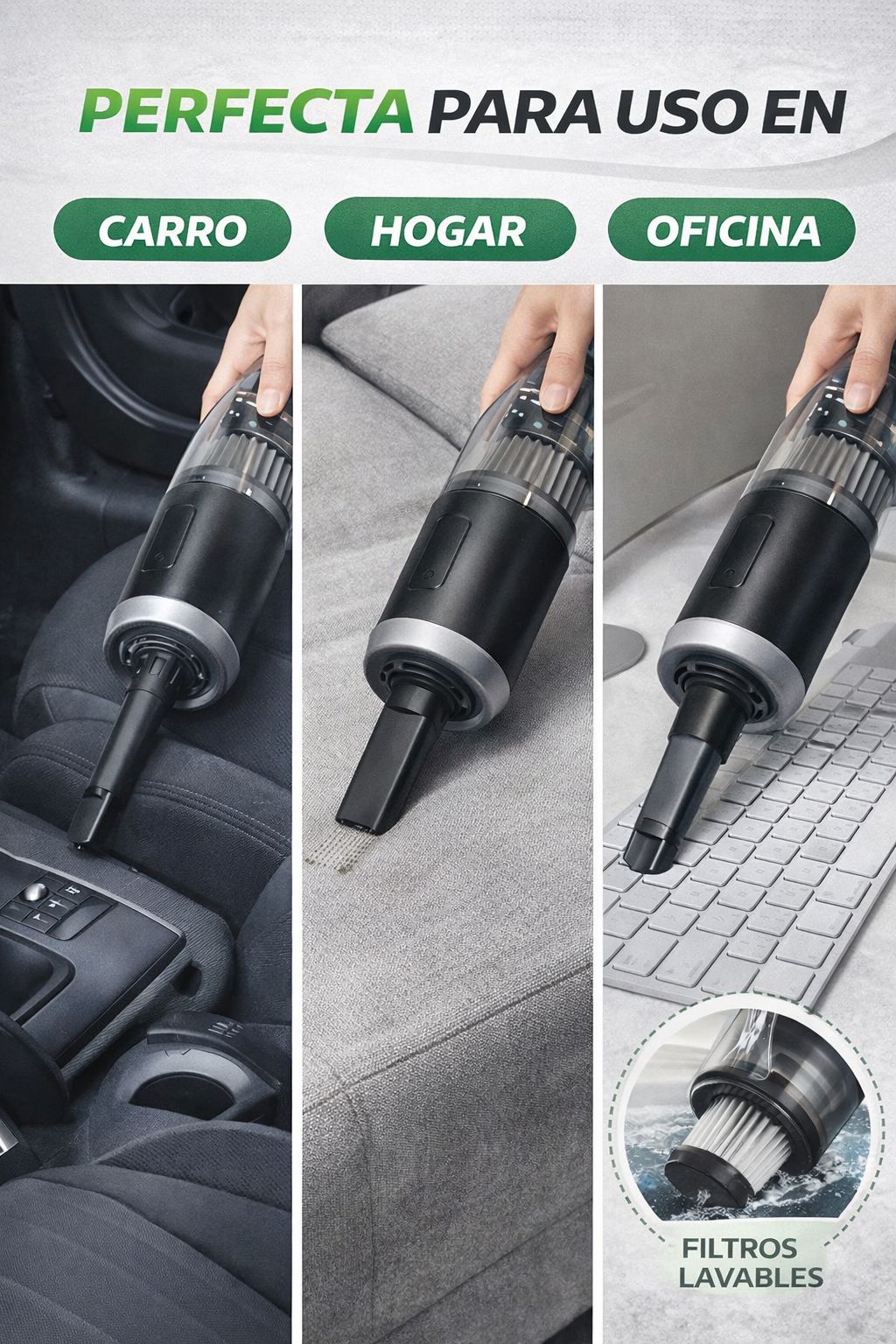 Aspirador Compacto Pro™ – Carro, Hogar y Oficina