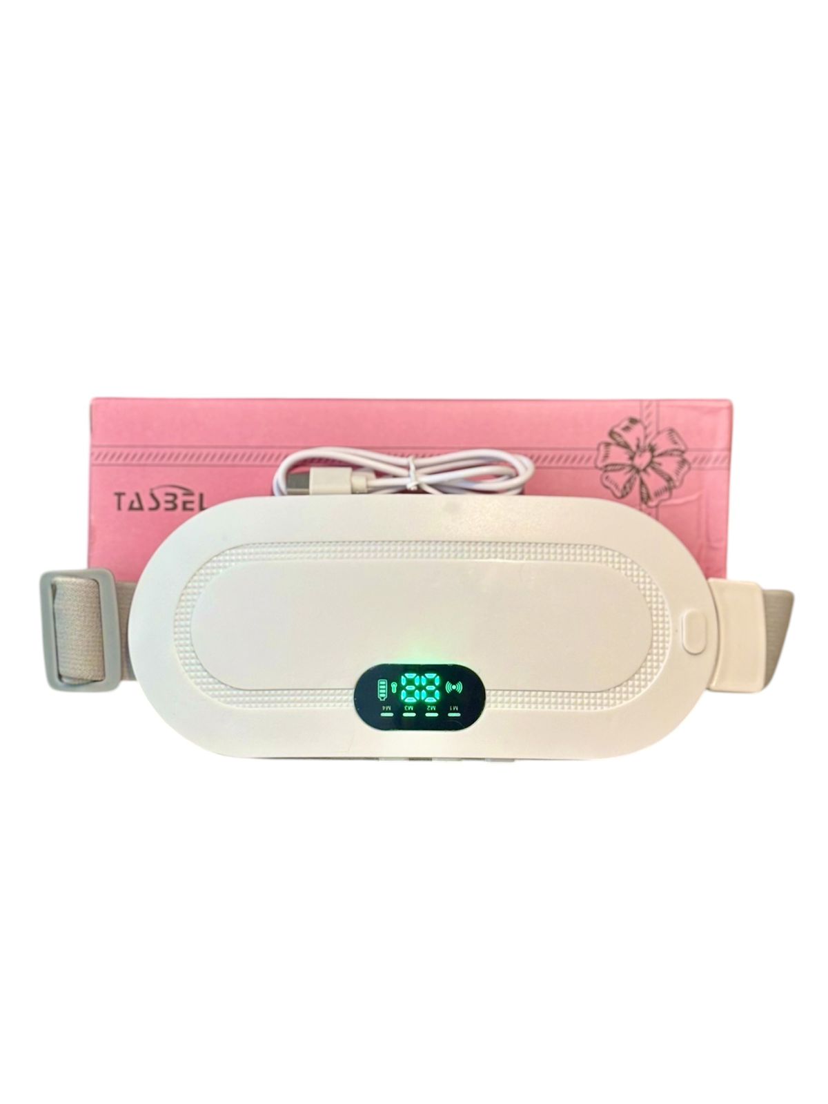 Cinturón Masajeador Térmico Eléctrico – Alivio de Dolor Abdominal, Lumbar y Menstrual